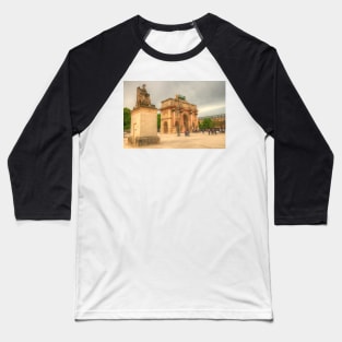 Arc de Triomphe du Carrousel with Statue Baseball T-Shirt